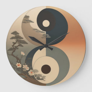 Grande Horloge Ronde Japonais