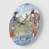 Grande Horloge Ronde Japonaises par Ide Tama River (Angle)