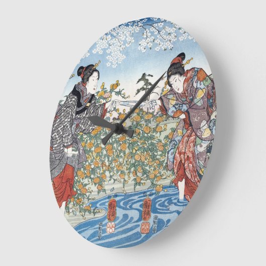 Grande Horloge Ronde Japonaises par Ide Tama River (Angle)