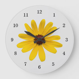 Grande Horloge Ronde Jardin botanique Jaune Jaune Jaune Jaune Gray