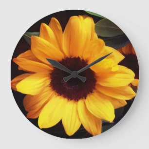 Grande Horloge Ronde Jardin de conception de tournesol