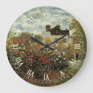 Grande Horloge Ronde Jardin de Monet à Argenteuil par Claude Monet