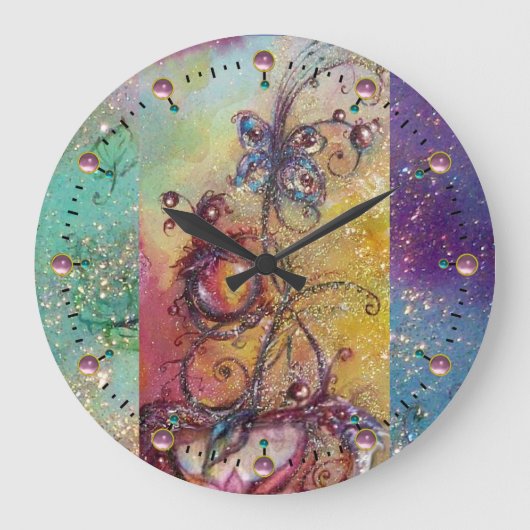 GRANDE HORLOGE RONDE JARDIN DES OMBRES PERDUES, PLANTE MAGIQUE DE BOUTE (Recto)