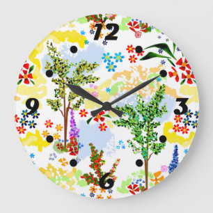 Grande Horloge Ronde Jardin d'été