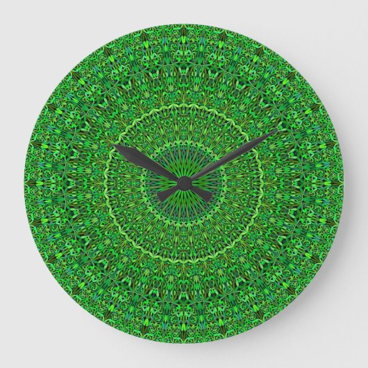 Grande Horloge Ronde Jardin forestier spirituel Mandala (Recto)