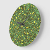 Grande Horloge Ronde Jardin riche en fruits verts (Angle)