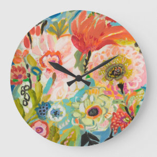 Grande Horloge Ronde Jardin secret Floral III