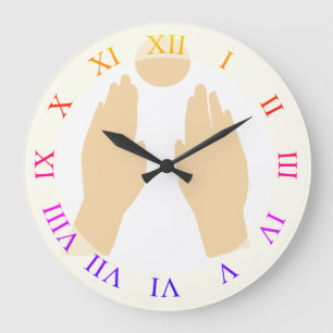 Grande Horloge Ronde J'attends le soleil