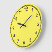 Grande Horloge Ronde jaune (Angle)