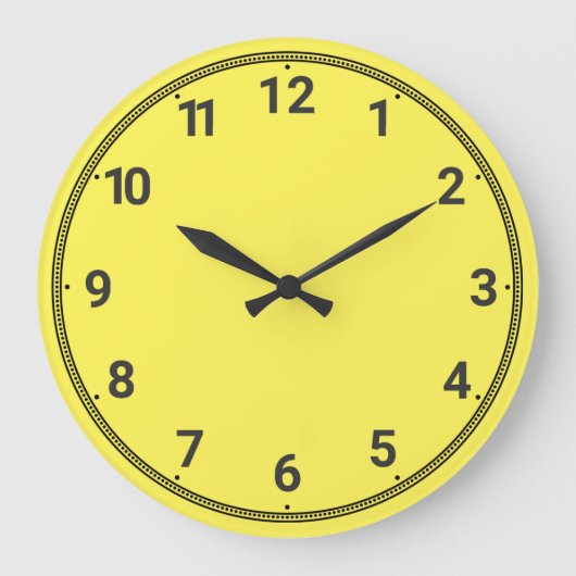 Grande Horloge Ronde jaune (Recto)