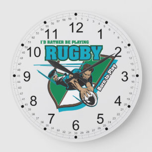 Grande Horloge Ronde Je jouerais plutôt au rugby