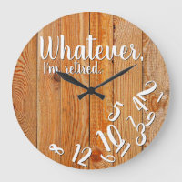 Je suis Retraité Rustic Wood Drôle Retraite