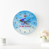 Grande Horloge Ronde Je suis un agent immobilier - Humour (Maison)