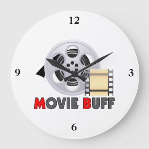 Grande Horloge Ronde Je suis un cuir épais de film