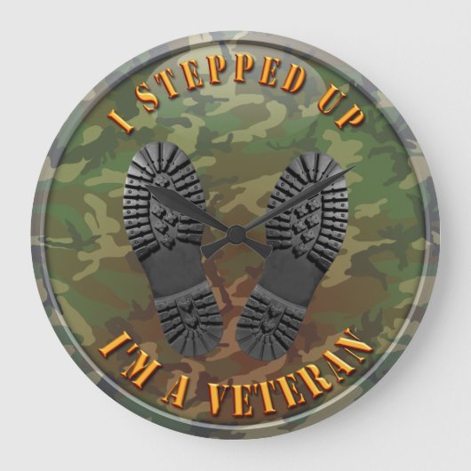 Grande Horloge Ronde Je suis un vétéran (Recto)