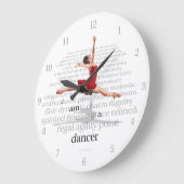 Grande Horloge Ronde Je Suis Une danseuse (Angle)