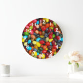 Grande Horloge Ronde Jelly Beans (Maison)