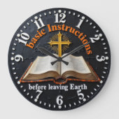 Grande Horloge Ronde Jesus Bible Basic Instructions (Recto)