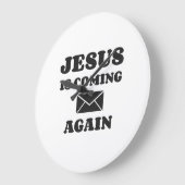 GRANDE HORLOGE RONDE JÉSUS REVIENT (Angle)