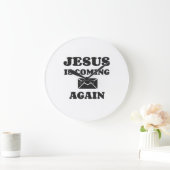 GRANDE HORLOGE RONDE JÉSUS REVIENT (Maison)