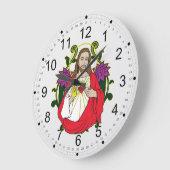 Grande Horloge Ronde Jésus Sacred (Angle)