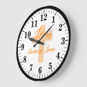 GRANDE HORLOGE RONDE JÉSUS VIENDRA BIENTÔT (Angle)