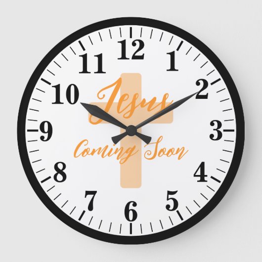 GRANDE HORLOGE RONDE JÉSUS VIENDRA BIENTÔT (Recto)