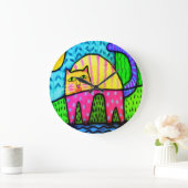 Grande Horloge Ronde Jeu d'abstractions (Maison)