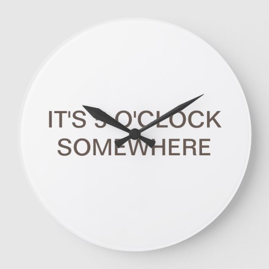 Grande Horloge Ronde Jimmy Buffett (Recto)