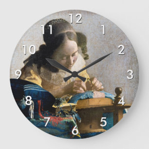 Grande Horloge Ronde Johannes Vermeer - Le Lacemaker