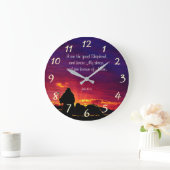 Grande Horloge Ronde John 10:14 (Maison)