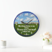 Grande Horloge Ronde John 10:27 Mon mouton (Maison)