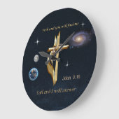 Grande Horloge Ronde John 3:16     (Angle)