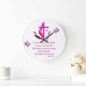 Grande Horloge Ronde John 3:16 (Maison)