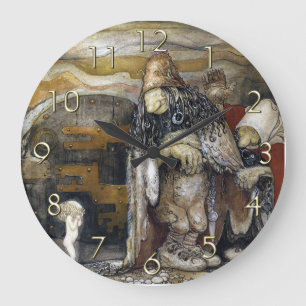 Grande Horloge Ronde John Bauer Troll