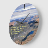 Grande Horloge Ronde John Muir Quota Large Clock (Angle)