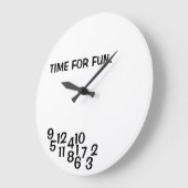 Grande Horloge Ronde Joke Clocks Jumbled Numbers (Angle)