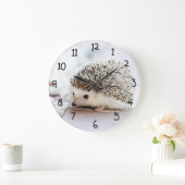 Grande Horloge Ronde Joli hérisson (Maison)