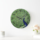 Grande Horloge Ronde Joli Peacock (Maison)