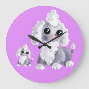 Grande Horloge Ronde Joli petit chiot