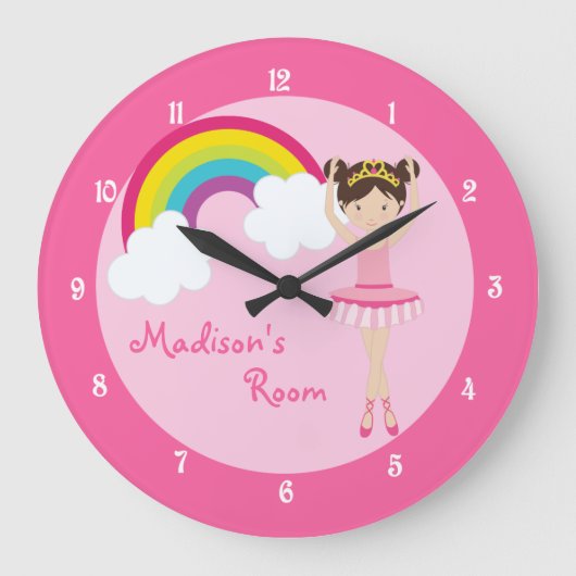 Grande Horloge Ronde Jolie Ballerine Rose (Recto)