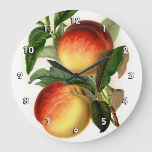 Grande Horloge Ronde Jolies pêches