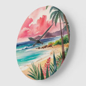 Grande Horloge Ronde Jortes de sable (Angle)