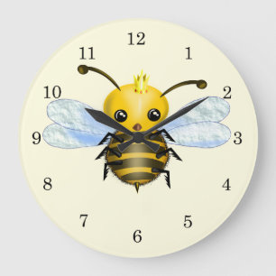 Grande Horloge Ronde Jote reine abeille