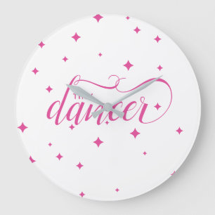 Grande Horloge Ronde Jote Rose Starry Minuscule danseur