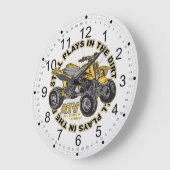 Grande Horloge Ronde Joues dans le Dirt ATV (Angle)