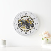 Grande Horloge Ronde Joues dans le Dirt ATV (Maison)