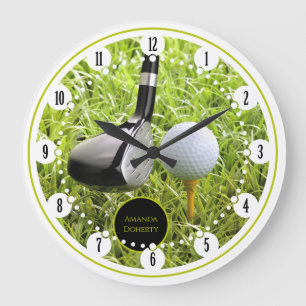 Grande Horloge Ronde Joueur de golf Cadeaux sportifs
