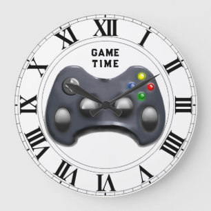 Grande Horloge Ronde Joueur de jeux vidéo
