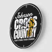 Grande Horloge Ronde Joueur d'équipe d'exécution d'AJOUT TEXTE inter-pa (Angle)